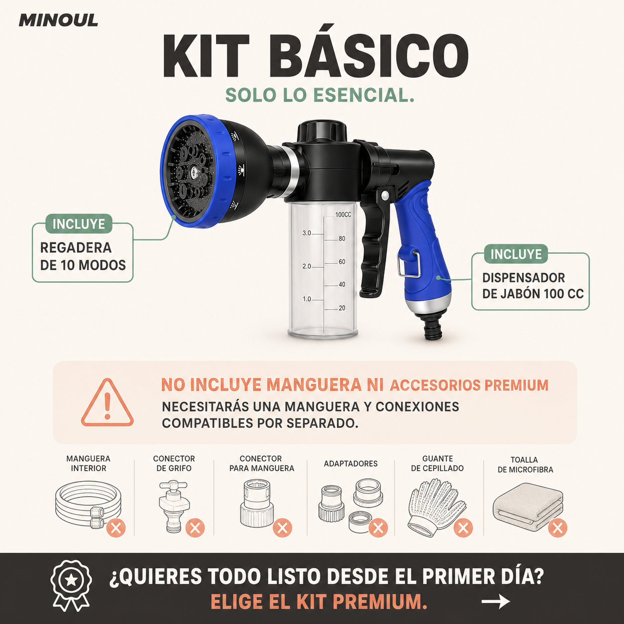 MINOUL Dog Shower Premium